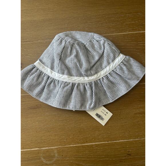 NWT Janie and Jack 6-12 Months striped bow sunhat - Picture 5 of 5